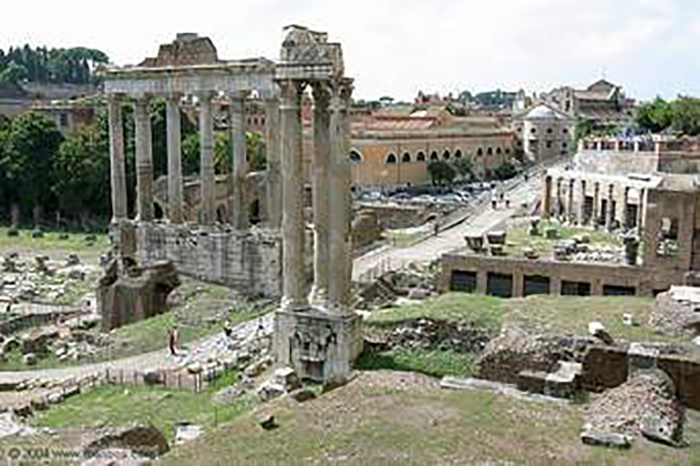 El Foro romano, pura ruina